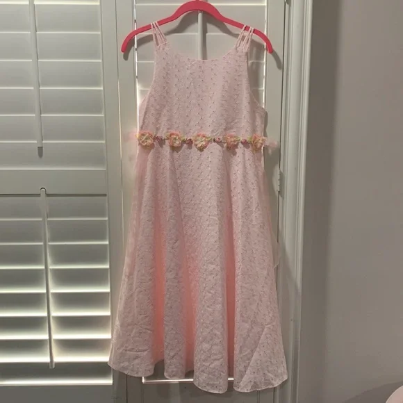 bonnie jean pink dress BONNIE JEAN SIZE 16 PINK DRESS Easter wedding holiday flower girl Party
